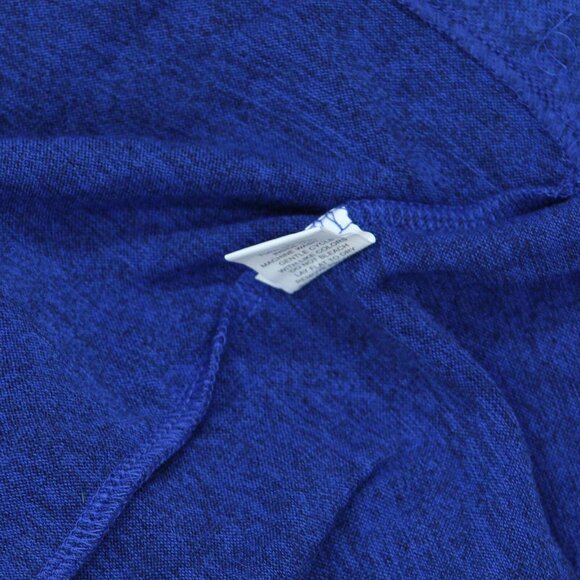 Ny Collection Womens Petites Asymmetrical Cowl Neck Button-Up Sweater Blue PS - Picture 4 of 5